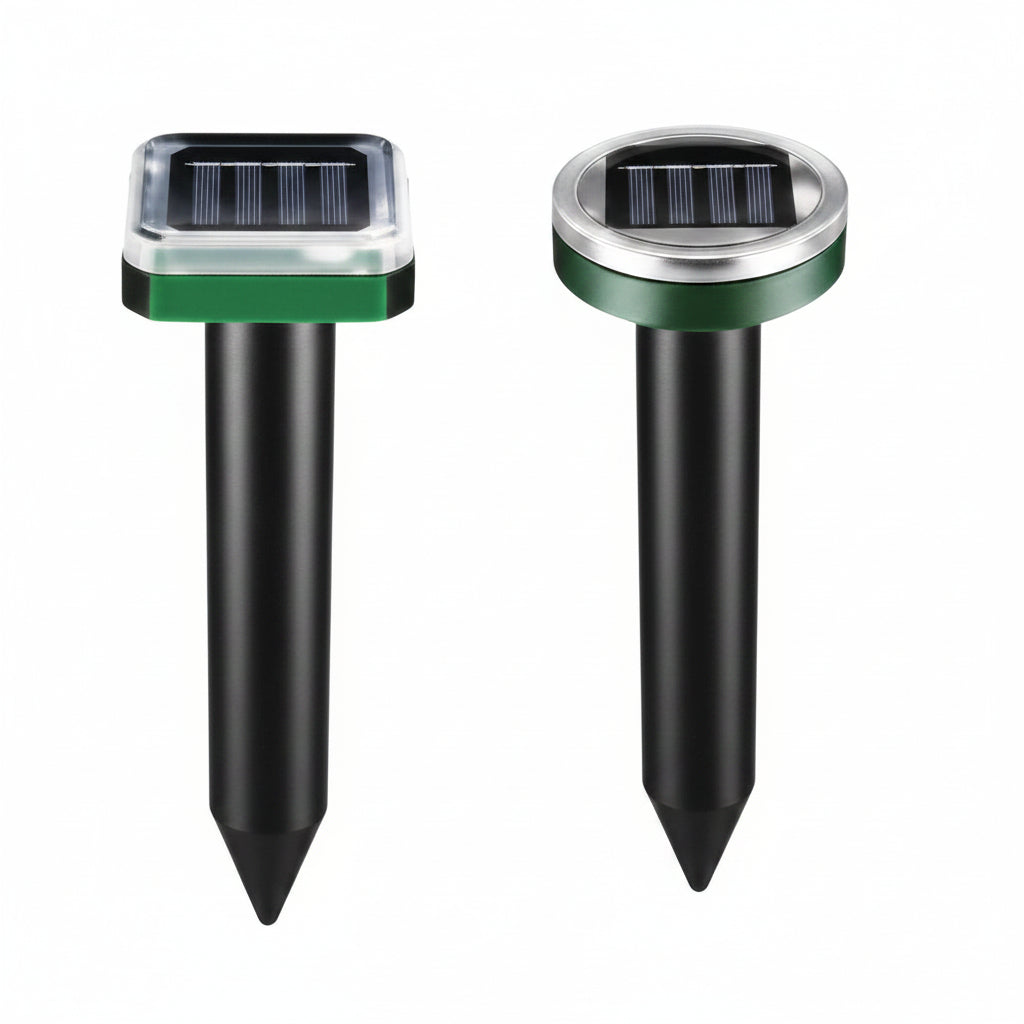 Solar Ultrasonic Rodent Repellent with Variable Frequency Sound and IP65 Waterproof Rating