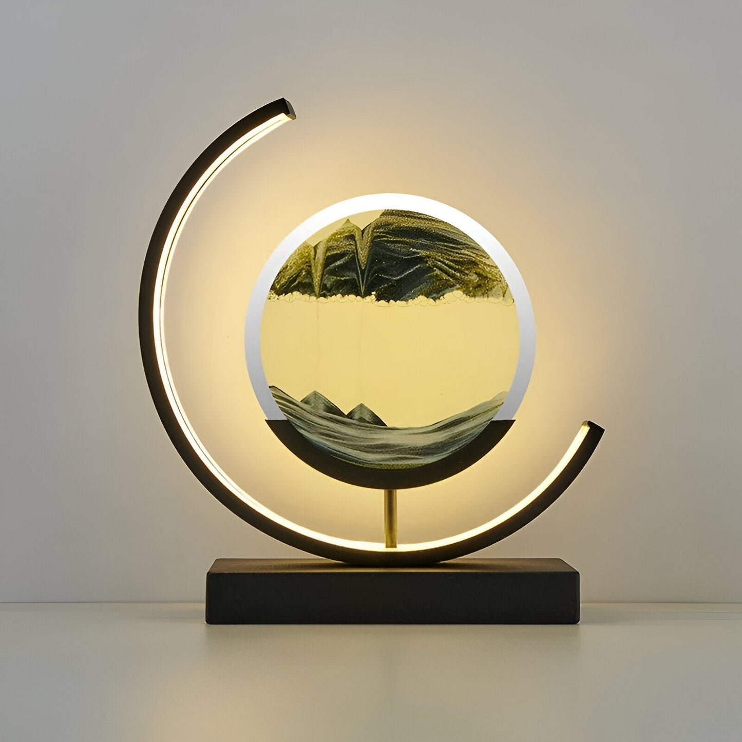 Sand Glow Sand Lamp with Remote Control and Dimmable Light