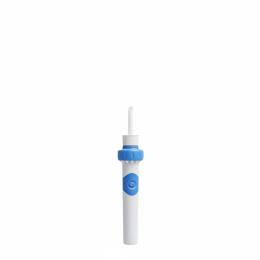 Electric Ear Cleaning Tool with Silicone Tip and Rechargeable Battery