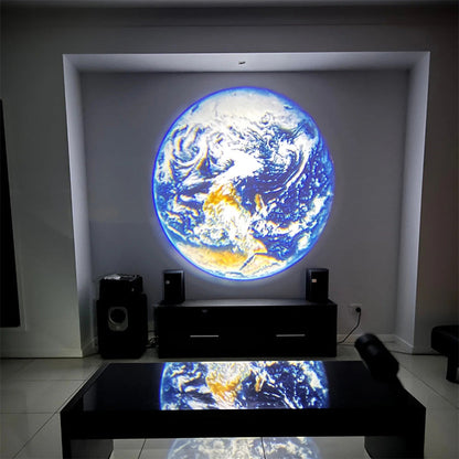 Celestial Projection LED Lamp with Flexible Neck and Dual Films