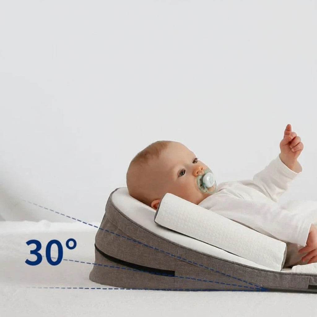 Infant Wedge Pillow with Memory Foam and Washable Cover for Reflux Support