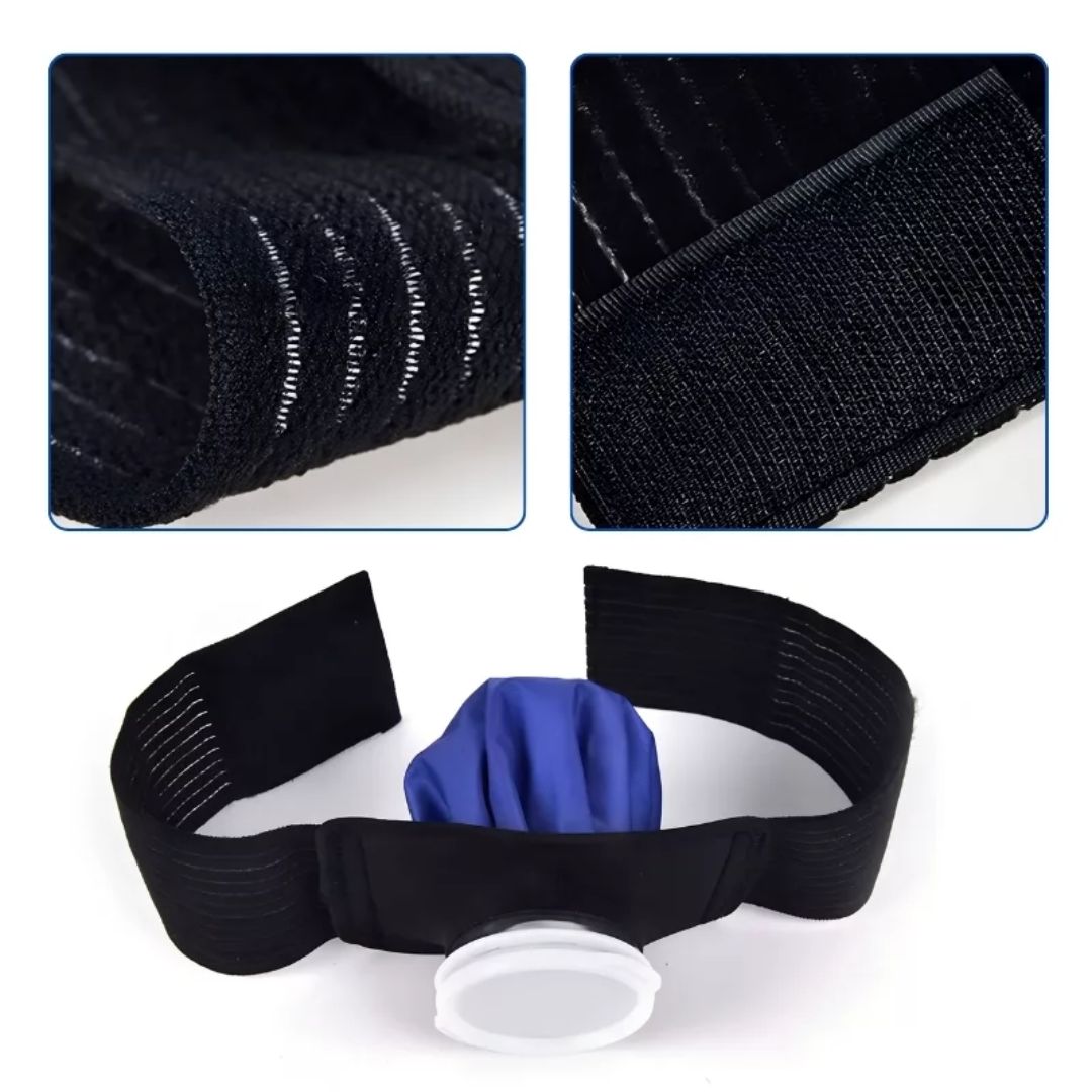 Reusable Hot and Cold Gel Pack with Moldable Design and Insulated Cover