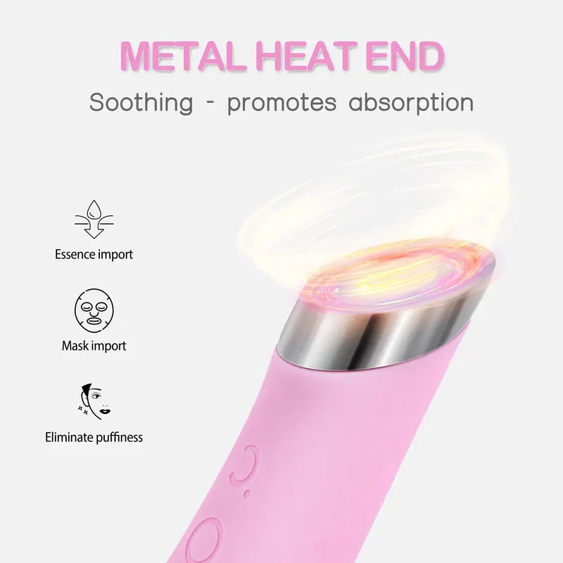 Electric Facial Cleansing Silicone Brush, Heatable Vibrating Face Scrubber with Massage, Silicone Face Scrubber for Women & Men, Electric Facial Cleanser for Deep Cleansing, Gentle Exfoliating.SummerWins DealsForYouDays allveramart