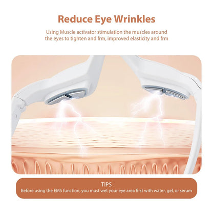 Wearable Eye Massager with Red Light and Four Massage Modes