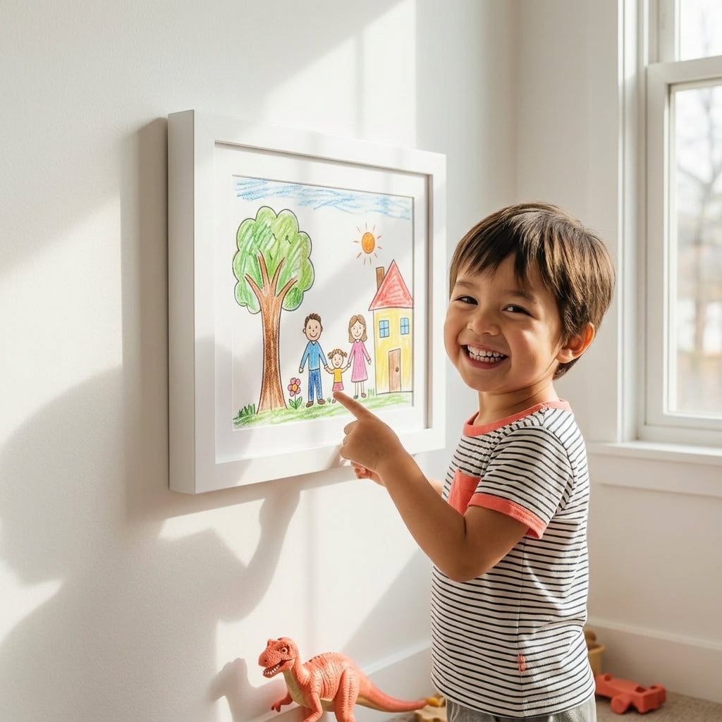 Artwork Storage Frame with Magnetic Front Panel and 150-Sheet Capacity