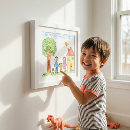 Artwork Storage Frame with Magnetic Front Panel and 150-Sheet Capacity