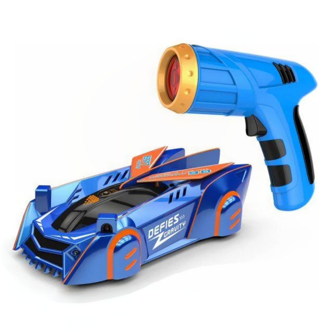 Laser Guided Wall Climbing RC Car with LED Light for Kids