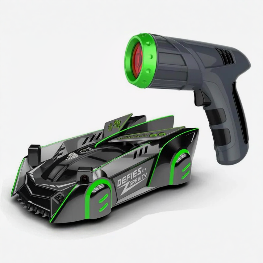 Laser Guided Wall Climbing RC Car with LED Light for Kids
