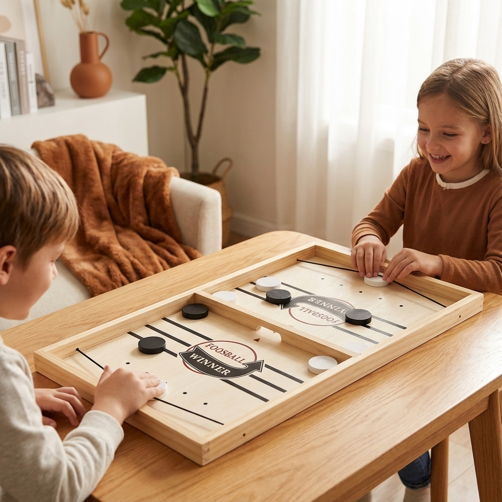 Wooden Chess Style Board Game with Sling Shot Catapults in Two Sizes
