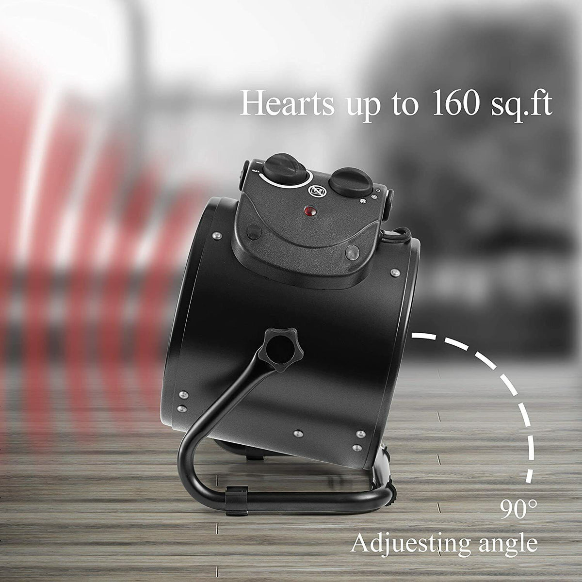 Electric Greenhouse Heater with Forced Air Fan and Analog Temperature Control