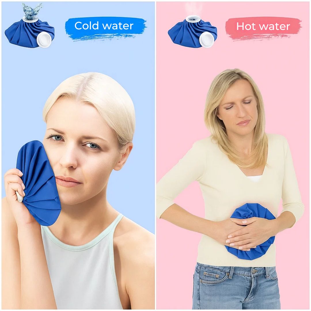 Reusable Hot and Cold Gel Pack with Moldable Design and Insulated Cover