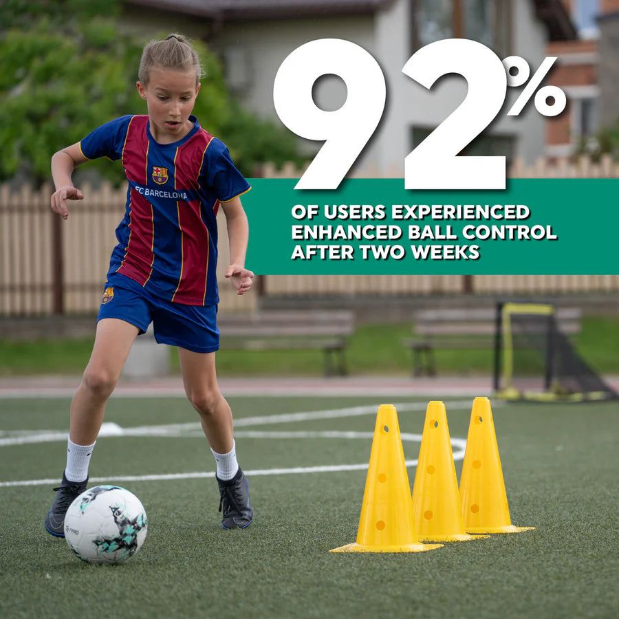 Soccer Training Mat with Video Program and Grip Socks for Youth Skill Development