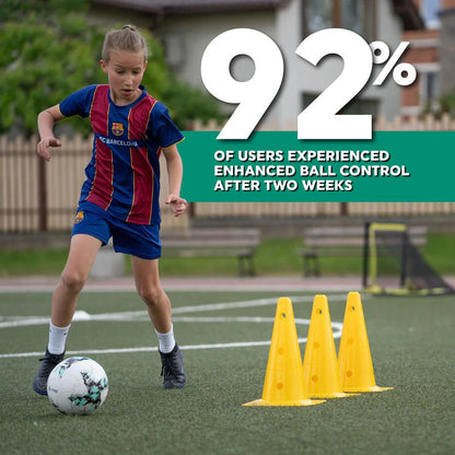 Soccer Training Mat with Video Program and Grip Socks for Youth Skill Development