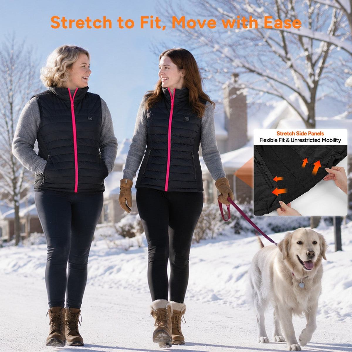 Women's Core Heated Vest with Six Heat Zones and Three Temperature Levels
