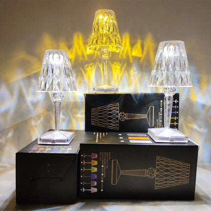 LED Crystal Table Lamp with Elegant Diamond Design
