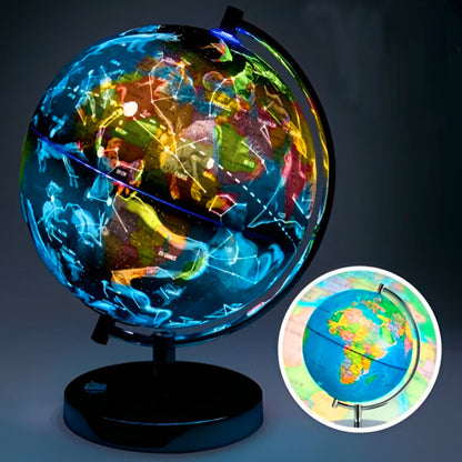 Levitating World Globe Night Light with 12 Constellation Views and Touch Switch Control