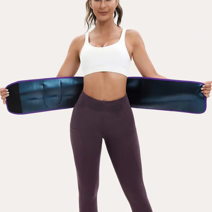 Sports Waist Trainer, Unisex Sweat Waist Trainer, Comfortable Sauna Sweat Belt, Fitness Waist Trainer, Waist Trimmer Cincher, Exercise Waistband, Workout Waistband, Sporty Waist Slimmer, Sports & Outdoor Accessories allveramart