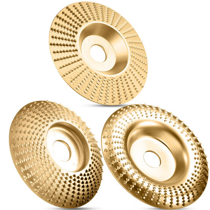 Tungsten Carbide Grinding Disc Set with Flat, Beveled and Arc Discs for Angle Grinder