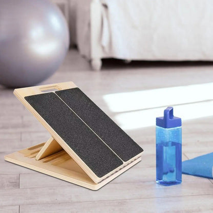 Calf Stretcher Board with Adjustable Incline and Non Slip Surface, Foldable