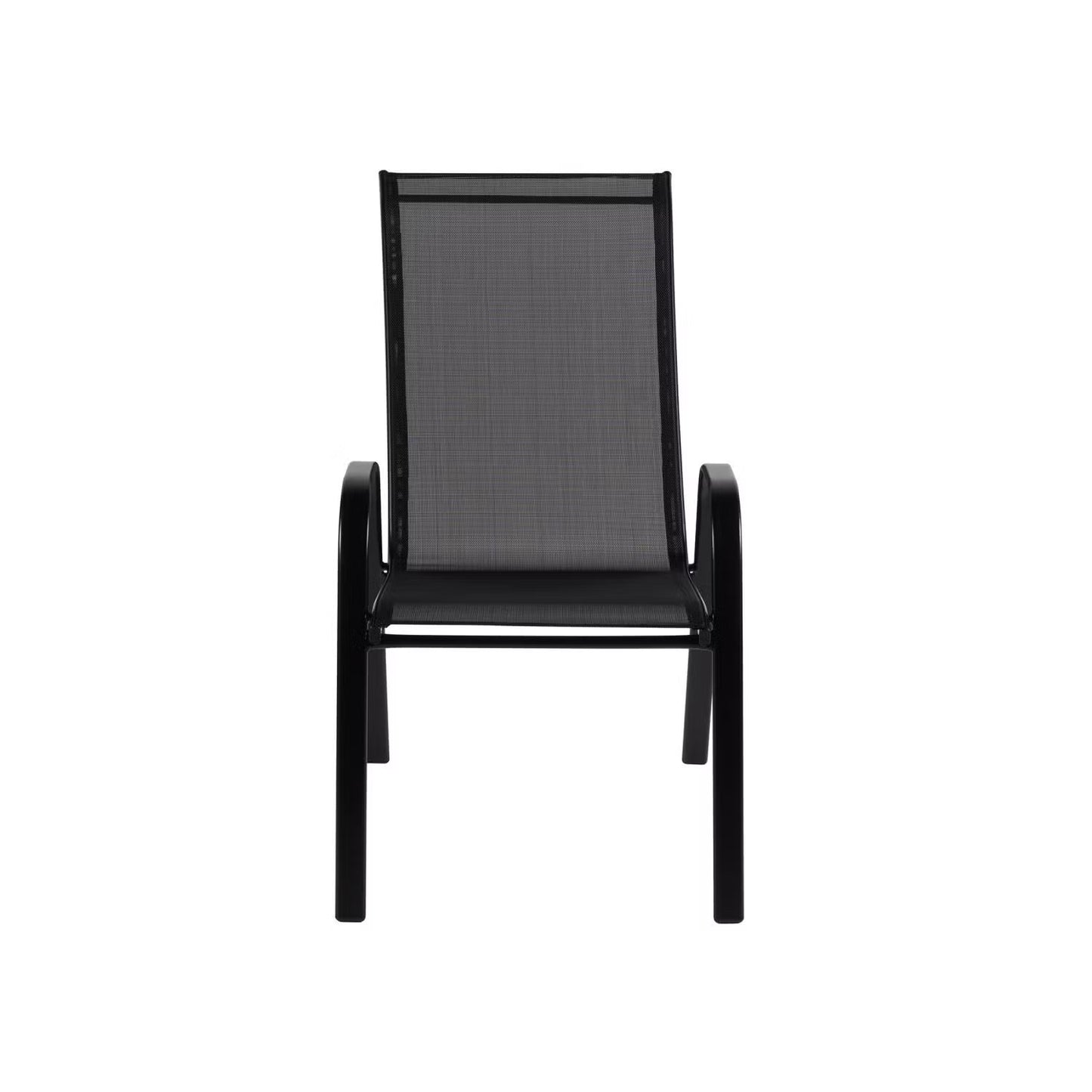 Kara Dining Set, Seating for 6 with Glass Top Table and Black Chairs