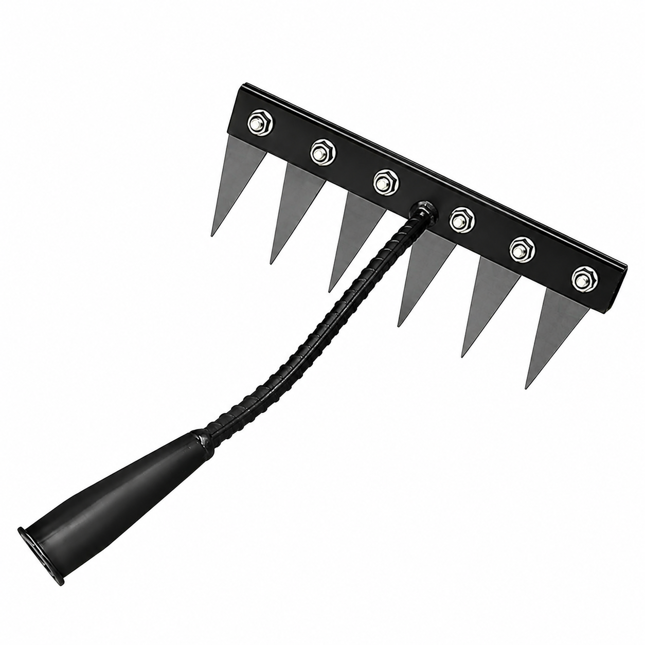 Durable Iron Weeding Rake for Lawn and Garden Maintenance