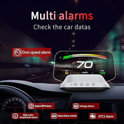 Smart Car HUD Display  GPS Navigation Projector With Speed Monitor - Product detail 5