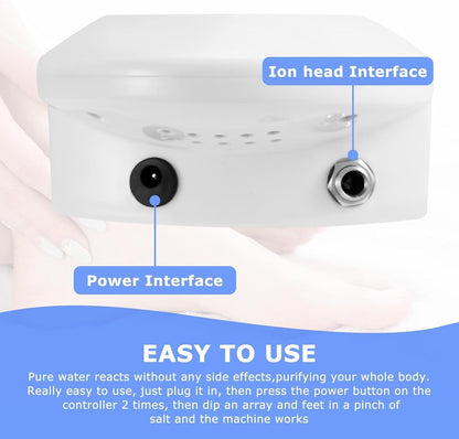Portable Ionic Foot Spa with 30-Minute Timer and Foot Tub