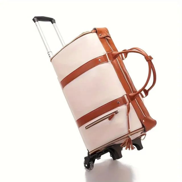 Carry On Duffel Bag with Hanging Garment Section and Shoe Compartment, 60L