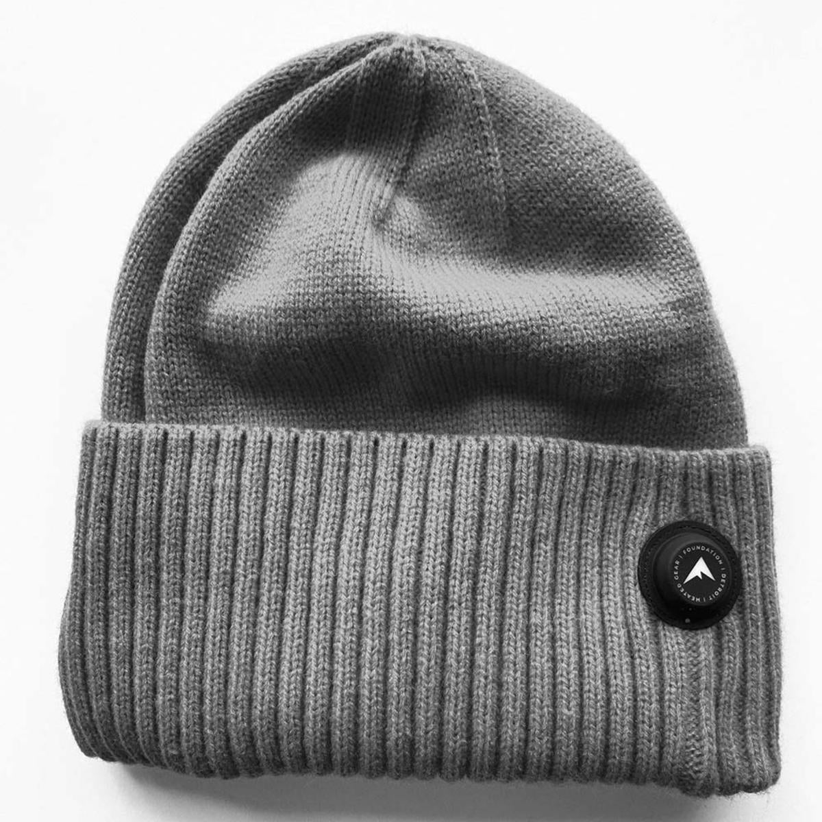 Rechargeable Heated Knit Beanie with Three Heat Settings and 6 Hour Runtime