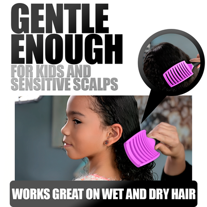 Flexible Bristle Detangler Brush for Wet and Dry Hair, All Textures