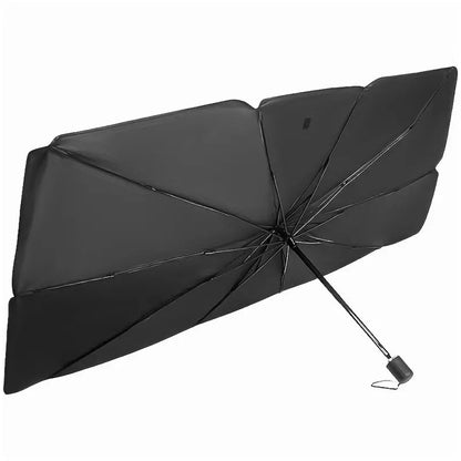 Umbrella Fold Windshield Sunshade 55x31 Inch with Reflective Heat Blocking for Cars and SUVs