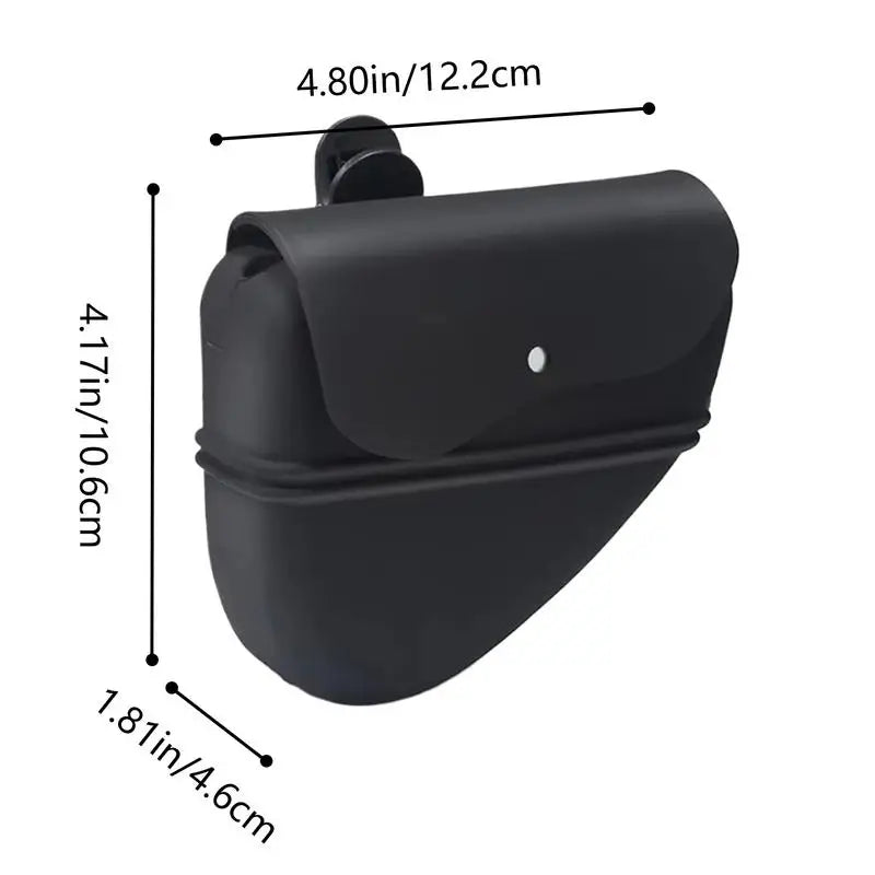 Dog Treat Pouch with Adjustable Waist Clip and Waterproof Silicone Build