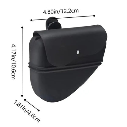 Dog Treat Pouch with Adjustable Waist Clip and Waterproof Silicone Build