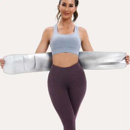 Sports Waist Trainer, Unisex Sweat Waist Trainer, Comfortable Sauna Sweat Belt, Fitness Waist Trainer, Waist Trimmer Cincher, Exercise Waistband, Workout Waistband, Sporty Waist Slimmer, Sports & Outdoor Accessories allveramart