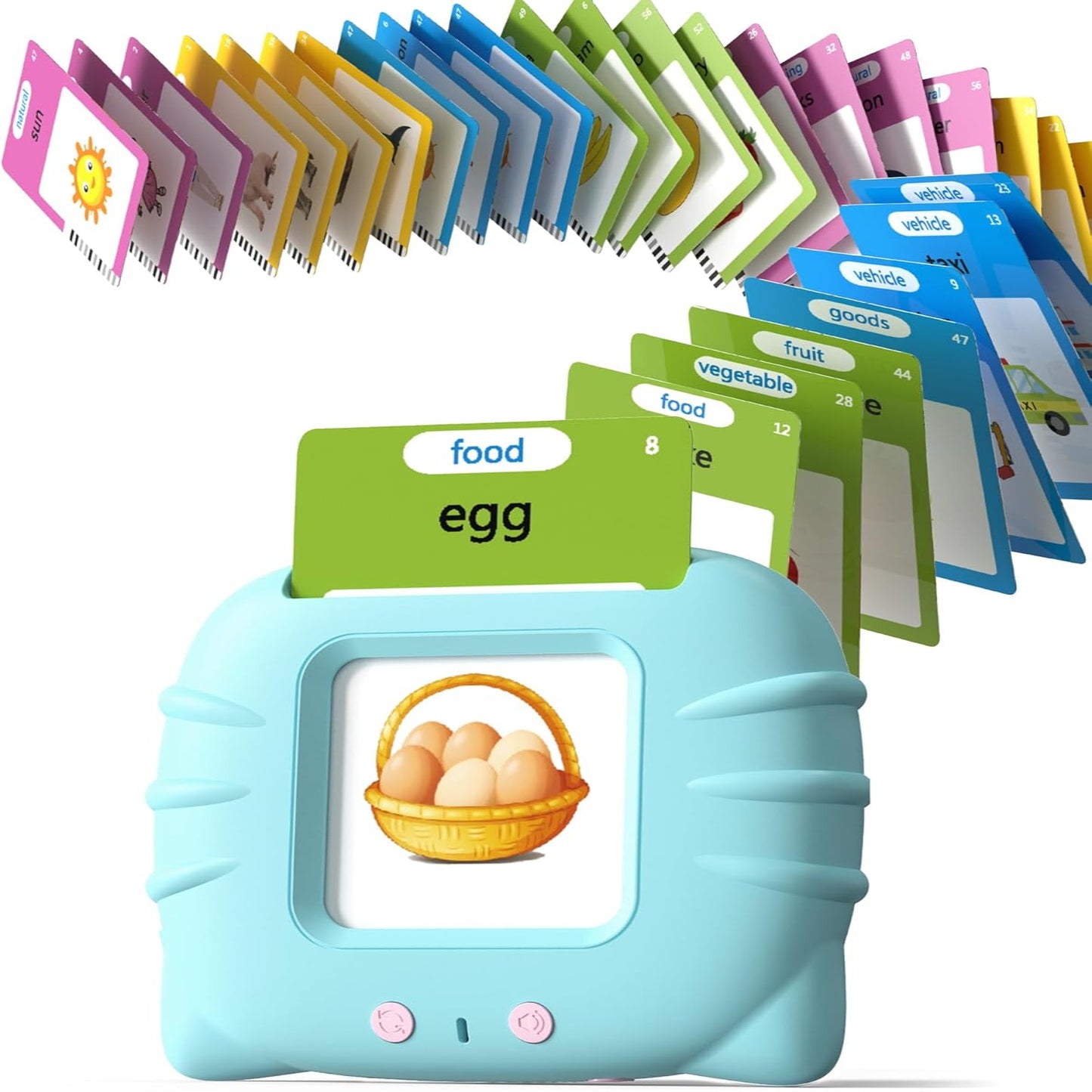 Audio Flash Card Reader with 224 Words and Repeat Function