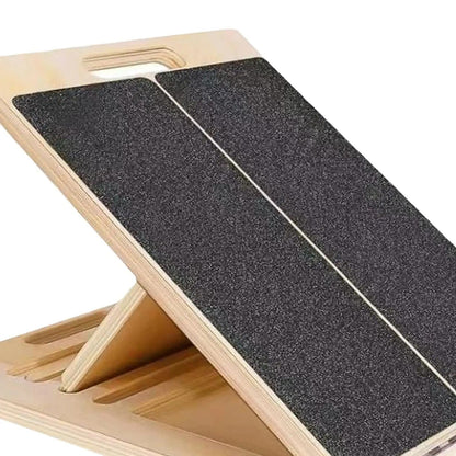 Calf Stretcher Board with Adjustable Incline and Non Slip Surface, Foldable
