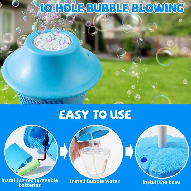 Automatic Bubble Maker with Adjustable Stand and 20,000 Bubbles Per Minute