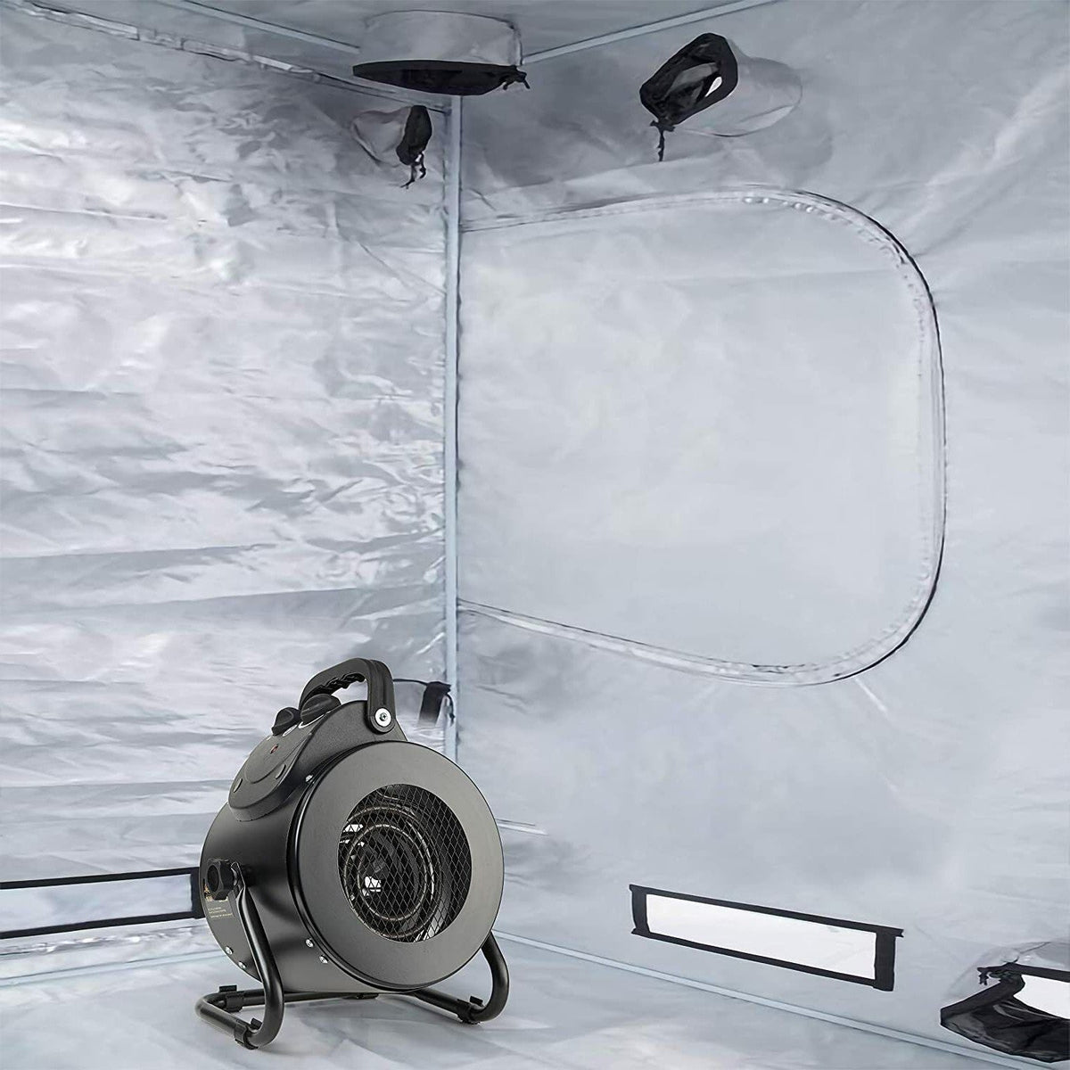 Electric Greenhouse Heater with Forced Air Fan and Analog Temperature Control