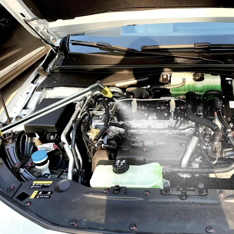 Pneumatic Air Blow Gun with Adjustable Nozzle and 47 Inch Hose for Engine Bays