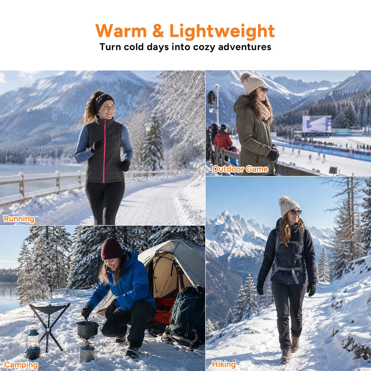 Women's Core Heated Vest with Six Heat Zones and Three Temperature Levels