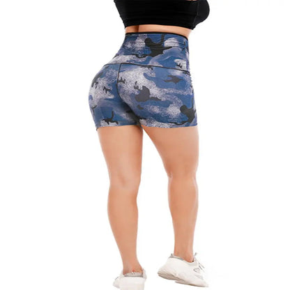 Women's Solid High Waist Breathable Waistband Sauna Shorts, Breathable Comfortable Tummy Control Hip Lift Sauna Shorts, Ladies Sportswear for Indoor Outdoor Wear allveramart