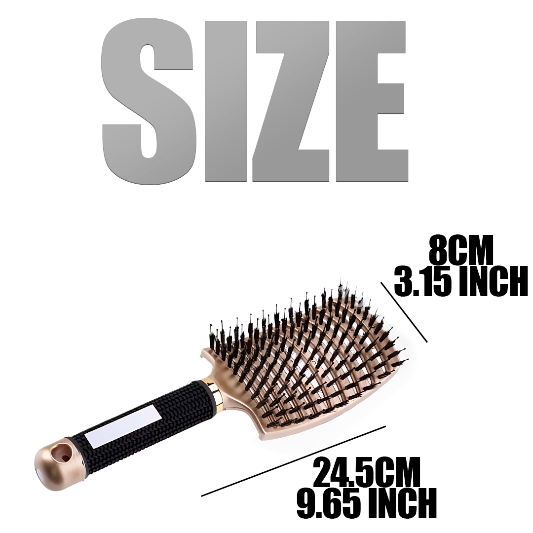 Flexible Bristle Detangler Brush for Wet and Dry Hair, All Textures