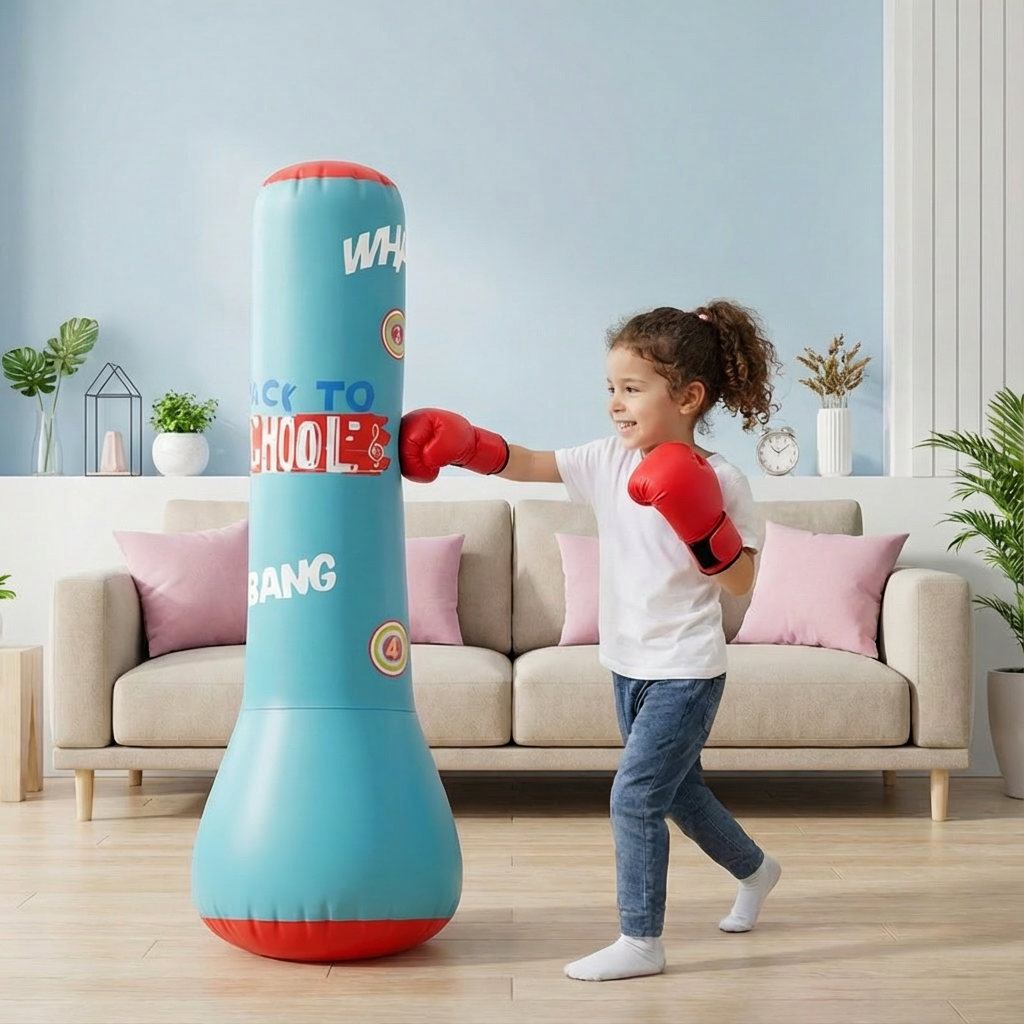 Inflatable Punching Bag Toy with Water Base for Kids