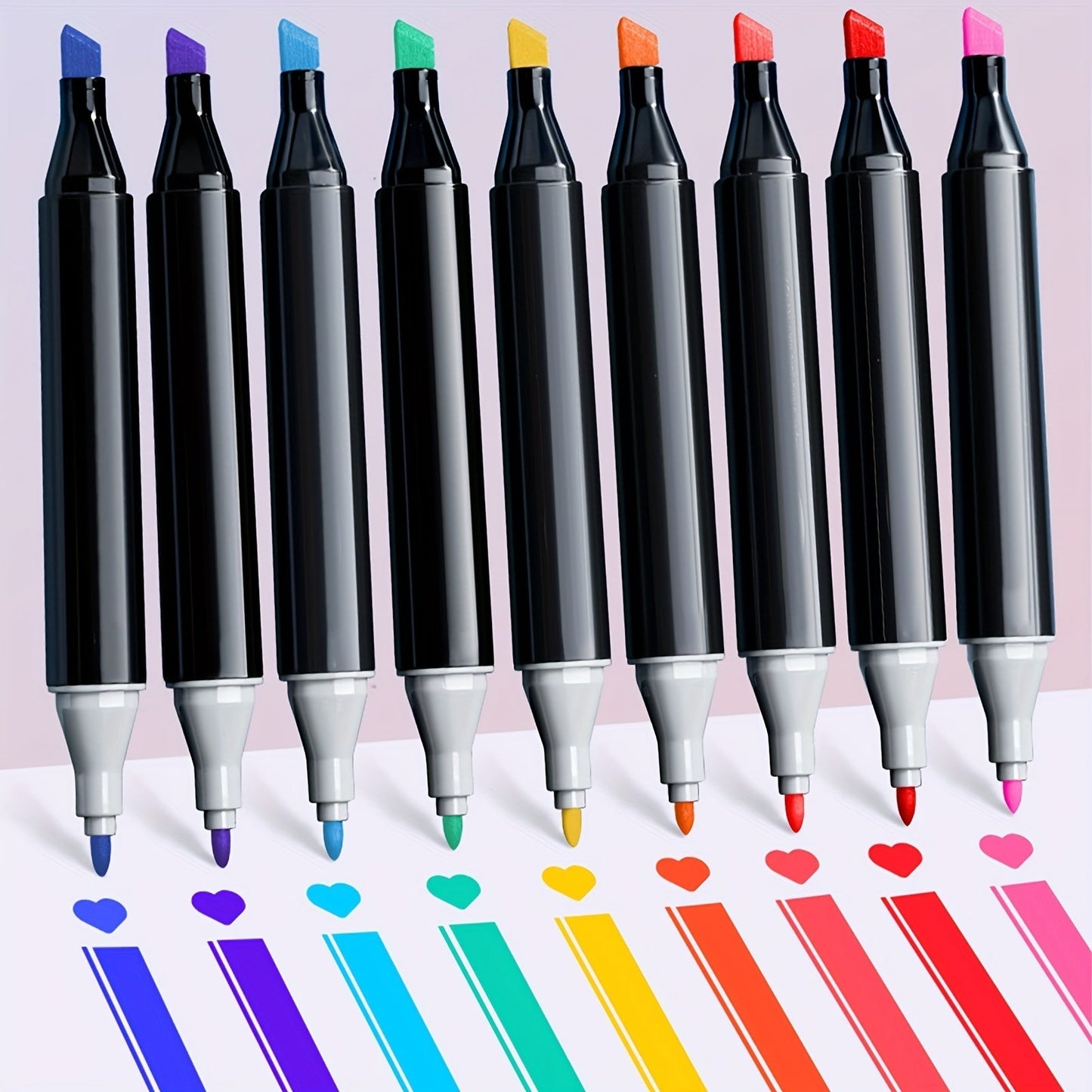 Alkoholmarker Set 168 Farben doppelseitig -    Zorenza