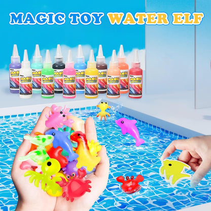 DIY Water Gel Pet Kit with 12 Colors and 12 Molds for Kids