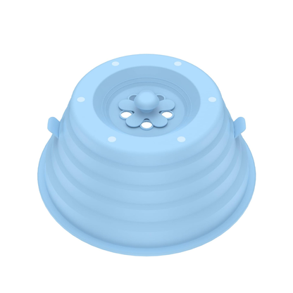 Collapsible Microwave Cover with Magnetic Ceiling Attachment and Steam Vents