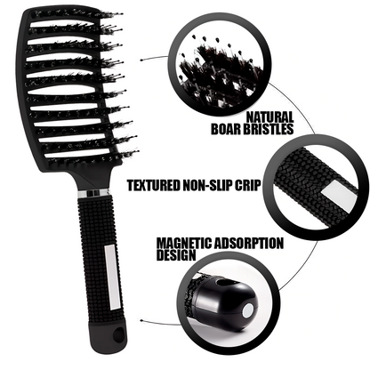 Flexible Bristle Detangler Brush for Wet and Dry Hair, All Textures