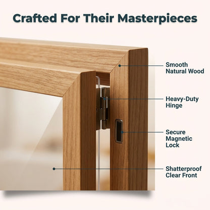 Artwork Storage Frame with Magnetic Front Panel and 150-Sheet Capacity