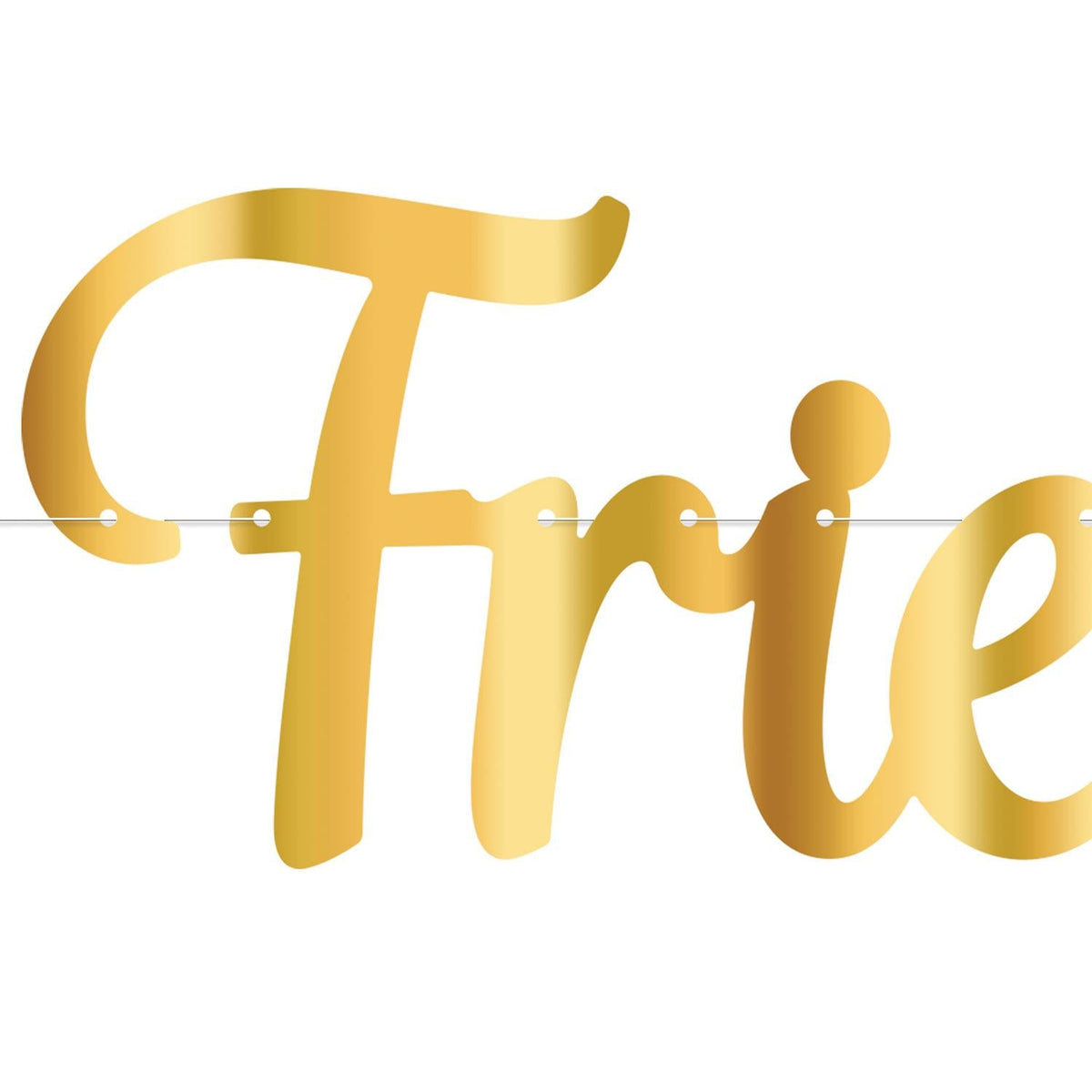 Gold foil Happy Friendsgiving letter banner set, 12 pack