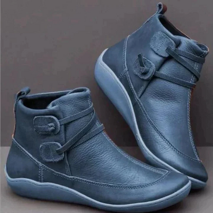 Ankle Boots with Contoured Footbed and Water Resistant Shell, Lace Up